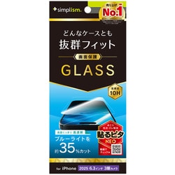 iPhone 17 Pro用 ブルーライトカット TR-IP25M3-GLS-B3CC