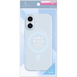 iPhone 17用 Mag対応ケース SilkySD AJ-IP25M2-SA-CLSBL