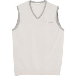ゴルフウェアメンズ M Cotton/PolyesterVネックニットベスト ベスト XL Lグレー 001-14970-52-011