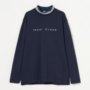 ゴルフウェアメンズ M Ccotyベアスムース衿リブシャツ シャツ長袖 M ネイビー 001-24010-48-098