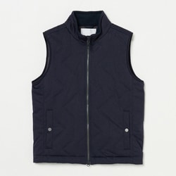 ゴルフウェアメンズ M 中綿キルトベスト ベスト XL ネイビー 001-44171-52-098