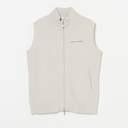 ゴルフウェアレディース L 柄ニットフルジップベスト ベスト L Lグレー系 002-14971-42-012