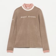 ゴルフウェアレディース L トリコロール長袖ハイネックシャツ シャツ長袖 M ベージュ系 002-24111-40-054