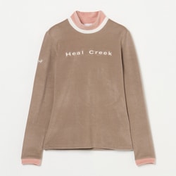 ゴルフウェアレディース L トリコロール長袖ハイネックシャツ シャツ長袖 L ベージュ系 002-24111-42-054