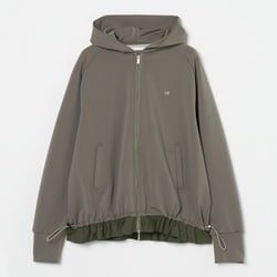 ゴルフウェアレディース L 裾切替フルジップパーカー ブルゾン L グリーン系 002-34911-42-026