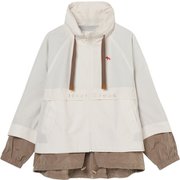 ゴルフウェアレディース L バイカラーフルジップブルゾン ブルゾン M オフホワイト 002-54010-40-005