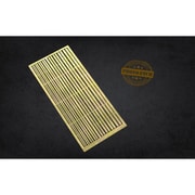 MH80044 汎用 エッチング製 極薄ストリップ板B 1.25-3mm長 0.10mm厚 [プラモデル用パーツ]