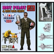 MF-52A 1/32 現用 「ホットショット」パイロット＆ホットドッグクルーセット 2体入 [組立式プラスチックモデル]