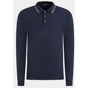 ゴルフウェアメンズ 025A ALFABETO シャツ長袖 M ネイビー 031-24015-46-098