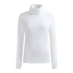 ゴルフウェアレディース 062A TRAFFIC シャツ長袖 XL ホワイト 032-24110-44-004