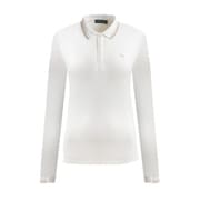 ゴルフウェアレディース 066A ATMA シャツ長袖 M ホワイト 032-24111-40-004