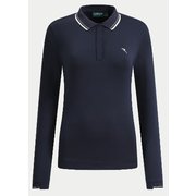 ゴルフウェアレディース 066A ATMA シャツ長袖 XL ネイビー 032-24111-44-098