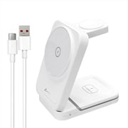 コンパクト 3in1 ワイヤレス充電ステーション ホワイト AWJ-3MG3 WH