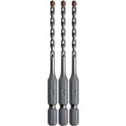 6.35mm六角軸コンクリートドリル 3.4mm 3本組 IH-CD34