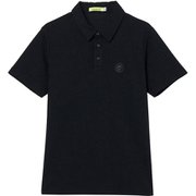 ゴルフウェアメンズ M-ハートアイ半袖ポロ シャツ半袖 XL ブラック 011-24842-52-019