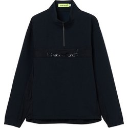 ゴルフウェアメンズ M-バンザイパターンプルオーバーシャツ ブルゾン L ブラック 011-54910-50-019