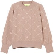 ゴルフウェアレディース L-ラシェル ジャカードニットモック セーター M Lブラウン 012-14010-40-041