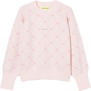 ゴルフウェアレディース L-ラシェル ジャカードニットモック セーター L Lピンク 012-14010-42-071