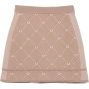 ゴルフウェアレディース L-ラシェル ジャカードニットSK スカート S Lブラウン 012-74041-38-041