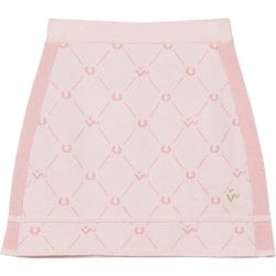 ゴルフウェアレディース L-ラシェル ジャカードニットSK スカート M Lピンク 012-74041-40-071
