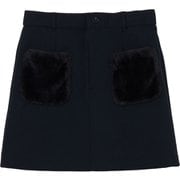 ゴルフウェアレディース L-ファーポケット ミニSK スカート L ブラック 012-74042-42-019