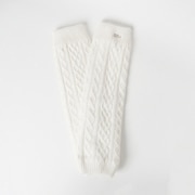 防寒グッズ L-ニットボア リバーシブルレッグウォーマー ゴルフ雑貨 F オフホワイト 013-04060-40-005