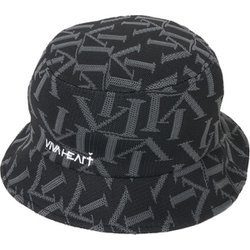 ゴルフ レディース ハット L-サンテ総柄JQバケットハット F ブラック 013-54962-40-019