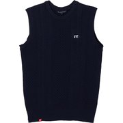 ゴルフウェアメンズ M-ケーブルアミ ニットベスト ベスト XL ネイビー 044-14872-52-098