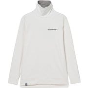 ゴルフウェアメンズ M-防風 ハイネックウインナー シャツ長袖 M オフホワイト 044-24012-48-005