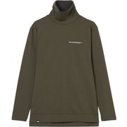 ゴルフウェアメンズ M-防風 ハイネックウインナー シャツ長袖 XL カーキ 044-24012-52-027