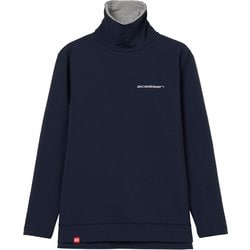 ゴルフウェアメンズ M-防風 ハイネックウインナー シャツ長袖 XL ネイビー 044-24012-52-098
