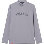 ゴルフウェアメンズ M-ソロナ 長袖モックネック シャツ長袖 XL グレー 044-24811-52-013