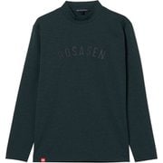 ゴルフウェアメンズ M-ソロナ 長袖モックネック シャツ長袖 L グリーン 044-24811-50-023