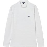 ゴルフウェアメンズ M-ジャカート 長袖モックネック シャツ長袖 XL オフホワイト 044-24812-52-005