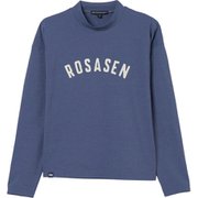 ゴルフウェアレディース L-ソロナ 長袖モックネック シャツ長袖 M ブルー 045-24811-40-095