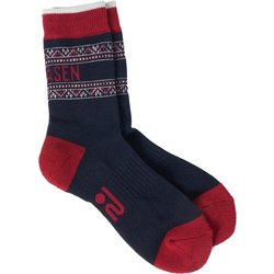 ゴルフ レディース ソックス L-オルテガガラ レギュラー丈ソックス F ネイビー 046-44863-40-098