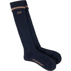 ゴルフ レディース ソックス L-ハリヌキリブ ハイソックス F ネイビー 046-44864-40-098