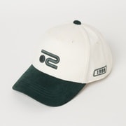 ゴルフ メンズ キャップ M-ツイル×スエード ハイショクキャップ F アイボリー 046-54833-50-006