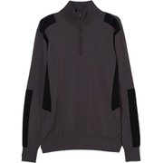 ゴルフウェアメンズ GM66B Kendrick Knitted Zip Sweater セーター S チャコール 071-14915-44-018