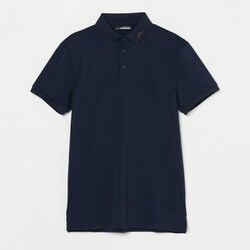ゴルフウェアメンズ GM09A KV Print Polo シャツ半袖 L ネイビー 071-24843-48-098