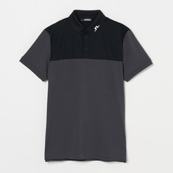 ゴルフウェアメンズ GM11A Jeff Polo シャツ半袖 S チャコール 071-24845-44-018