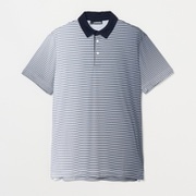 ゴルフウェアメンズ GM17B Marvin Stripe Polo シャツ半袖 S ホワイト 071-24852-44-004