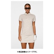 ゴルフウェアレディース GW07A Tour Tech Print Polo シャツ半袖 S アイボリー 072-24841-38-006