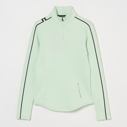 ゴルフウェアレディース GW27A Nefe Quarter Zip Mid Layer シャツ長袖 S ライム 072-34911-38-021