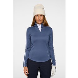 ゴルフウェアレディース GW27A Nefe Quarter Zip Mid Layer シャツ長袖 M インディゴブルー 072-34911-40-097