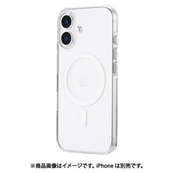 iPhone 17用 超透明ハードケース 「MASTER CLEAR mag」 クリア/ホワイト LN-IM25MCMWH