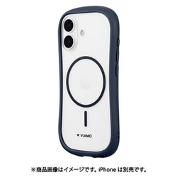 iPhone 17用 耐傷・耐衝撃ハイブリッドケース 「ViAMO mag」 ネイビー LN-IM25VMMNV