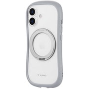 iPhone 17用 360度回転スタンド付き耐傷・耐衝撃ハイブリッドケース 「ViAMO mag swing」 ライトグレー LN-IM25VMMSLGY