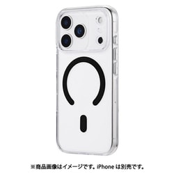 iPhone 17 Pro用 超透明ハードケース 「MASTER CLEAR mag」 クリア/ブラック LN-IP25MCMBK