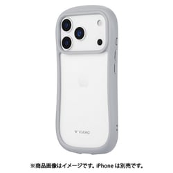 iPhone 17 Pro用 耐傷・耐衝撃ハイブリッドケース 「ViAMO freely」 ライトグレー LN-IP25VMFLGY